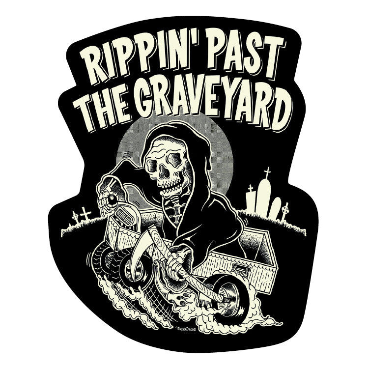 Rippin' Past The Graveyard Sticker