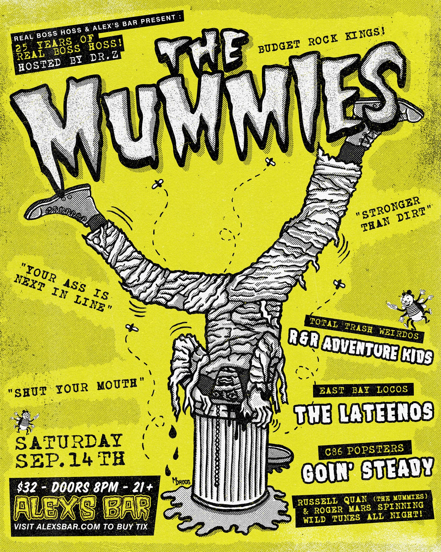 The Mummies / Boss Hoss 25 Year Anniv Poster